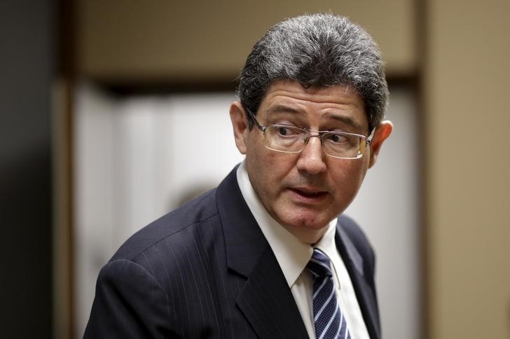 © Reuters. Ministro da Fazenda, Joaquim Levy, durante evento em Brasília