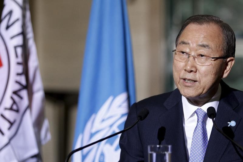 © Reuters. الأمين العام للأمم المتحدة يدين الهجوم على فندق في مالي