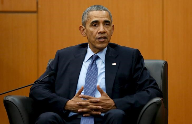 © Reuters. أوباما يقول اجتماعات ماليزيا ستركز على مكافحة الدولة الإسلامية