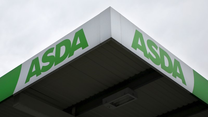 © Reuters. A sign is seen outside an Asda store in northwest London