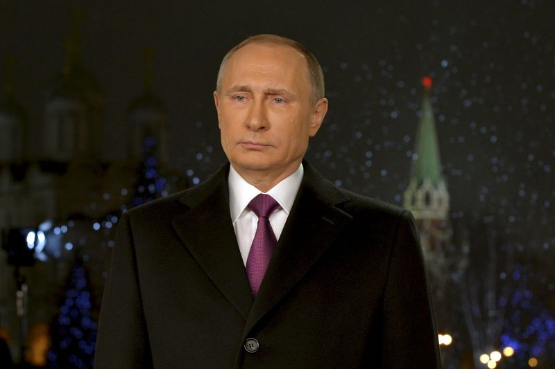 © Reuters. Russian President Putin delivers his annual New Year address to nation in Moscow