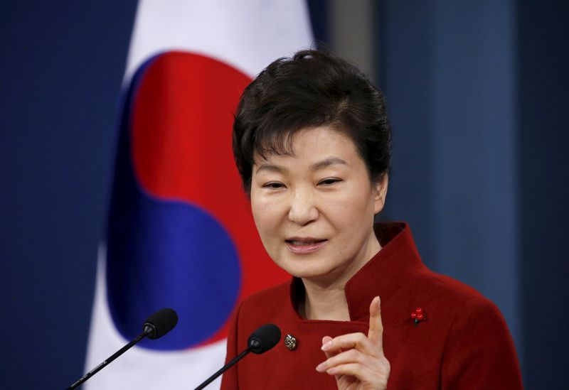 © Reuters. Presidente da Coreia do Sul, Park Geun-hye, durante evento em Seul