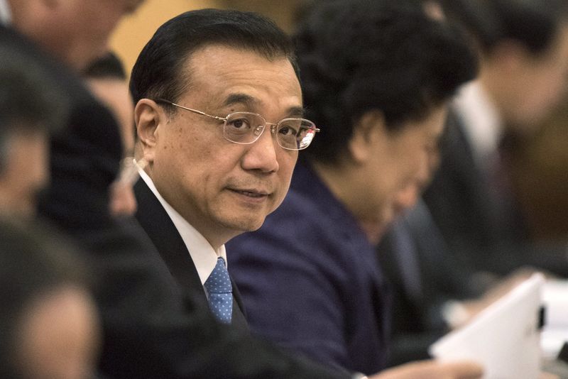 © Reuters. Il premier cinese Li Keqiang 