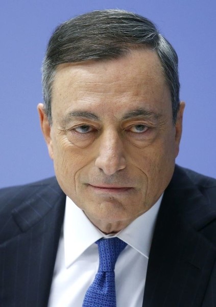 © Reuters. Il presidente della Bce Mario Draghi 