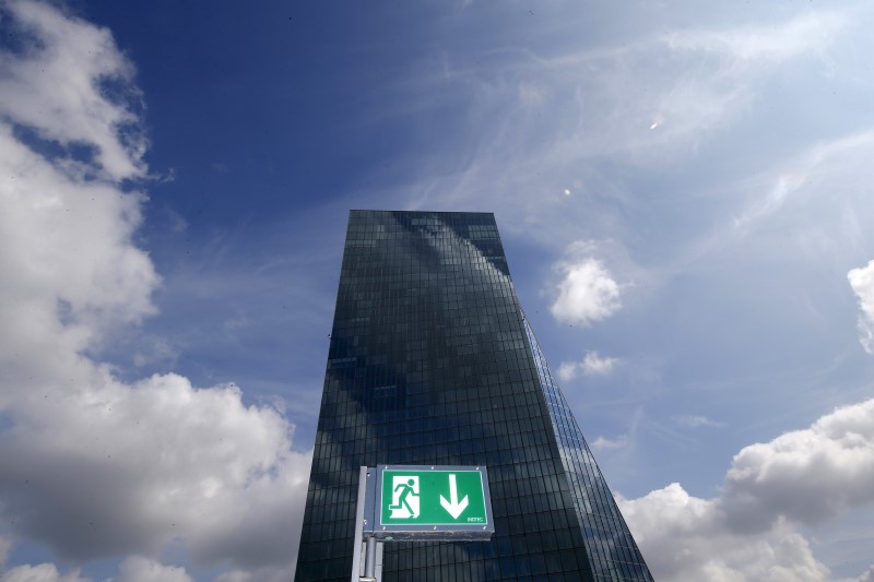 © Reuters. The headquarters of the European Central Bank is pictured in Frankfurt