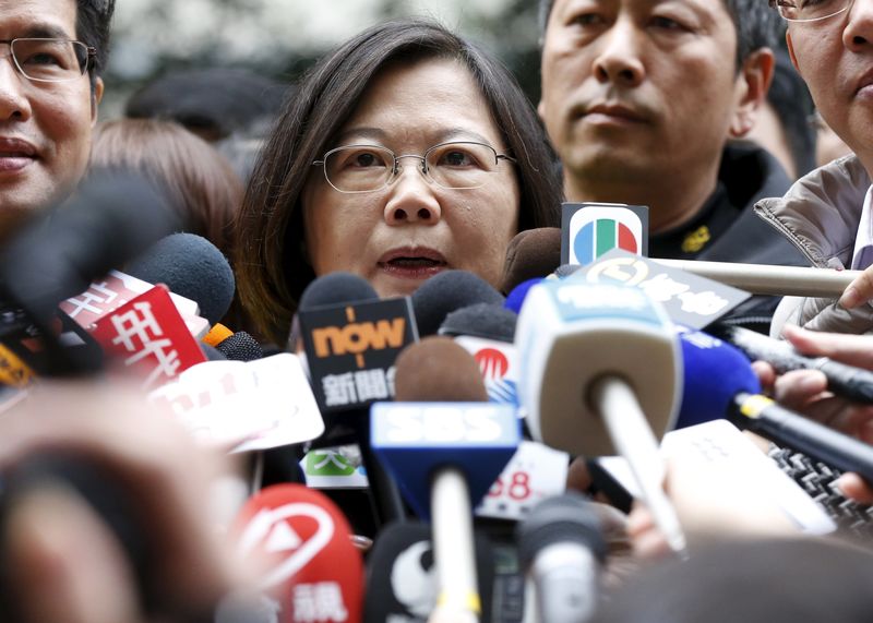 © Reuters. علاقات الصين على المحك مع تصويت تايوان لاختيار رئيس جديد