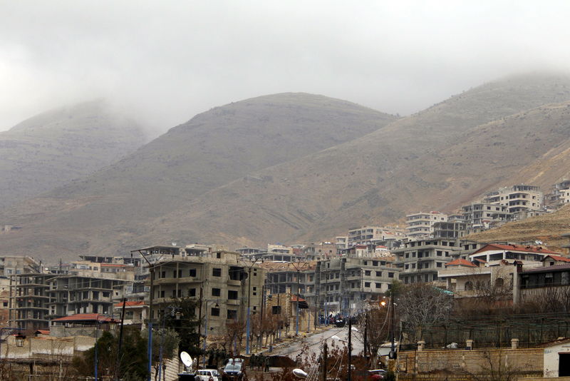 © Reuters. Vista geral da cidade síria de Madaya