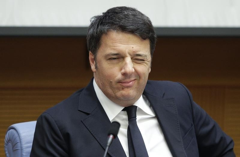 © Reuters. Il premier Matteo Renzi 