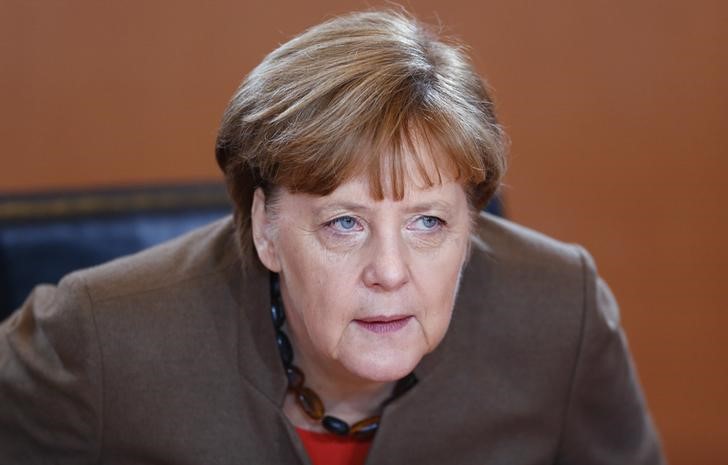 © Reuters. Merkel em Berlim