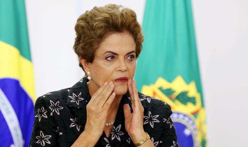 © Reuters. Presidente Dilma Rousseff durante cerimônia no Palácio do Planalto em Brasília