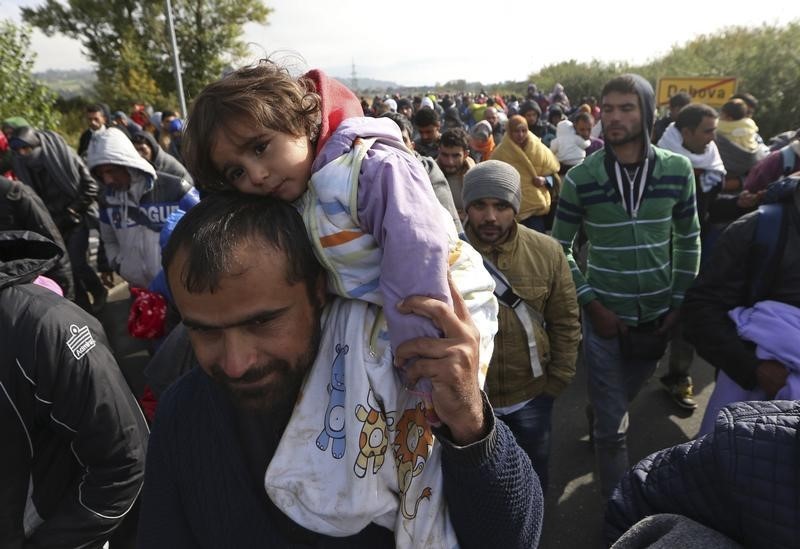 © Reuters. اليونان تطالب أن يعلن المهاجرون وجهتهم النهائية
