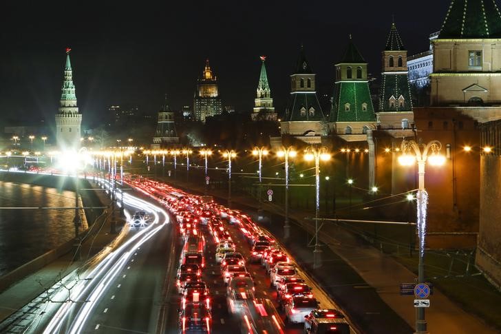 © Reuters. Вид на московский Кремль 