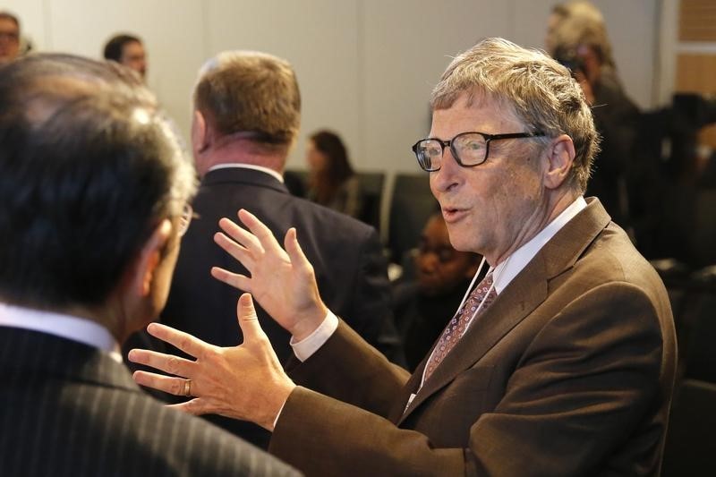 © Reuters. Microsoft co-founder Gates attends the annual meeting of the World Economic Forum (WEF) in Davos