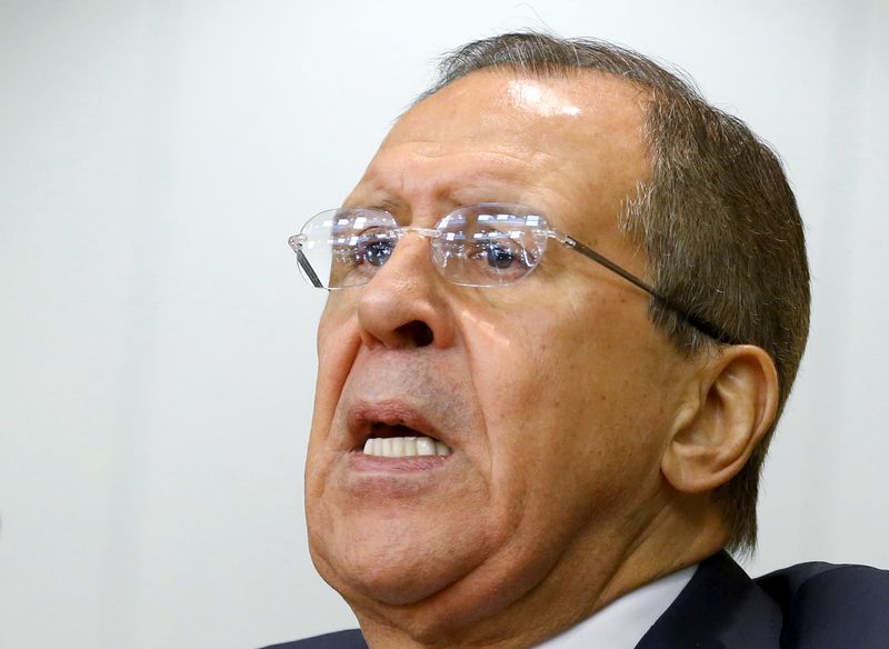 © Reuters. لافروف: روسيا على علم بتدريبات لمتشددي الدولة الإسلامية في جورجيا