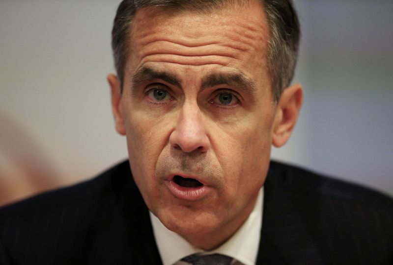 © Reuters. File photograph of Bank of England Governor Mark Carney speaking during an inflation report news conference at the Bank of England in London