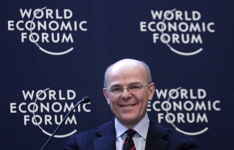 © Reuters. Greco, Group CEO of Generali, speaks during the annual meeting of the World Economic Forum in Davos