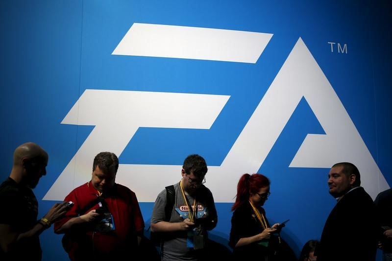 © Reuters. An Electronic Arts (EA) video game logo is seen at the Electronic Entertainment Expo, or E3, in Los Angeles