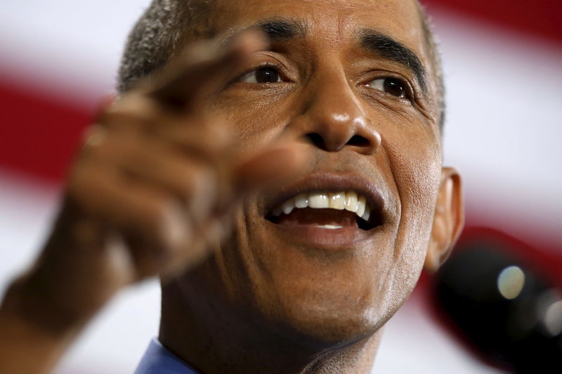 © Reuters. أوباما يدعو إلى جهود لمواجهة تحركات الدولة الاسلامية في ليبيا