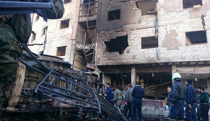 © Reuters. المرصد السوري: ارتفاع عدد قتلى تفجير دمشق لأكثر من 70