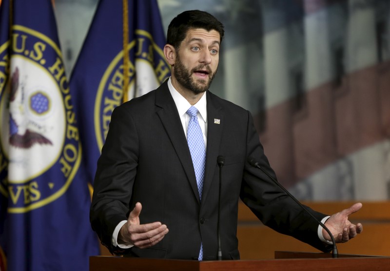 © Reuters. U.S. Speaker of the House Ryan holds news conference on budget in Washington