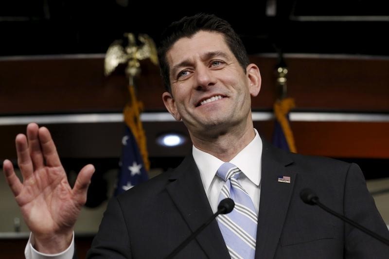 © Reuters. Ryan holds a weekly news conference at the U.S. Capitol in Washington