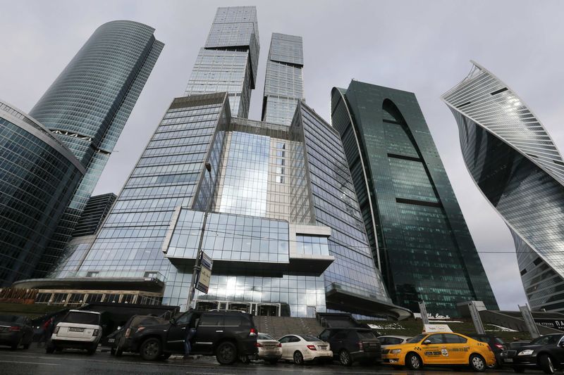 © Reuters. View of building which houses an office of 25 Floor Film Company in Moscow