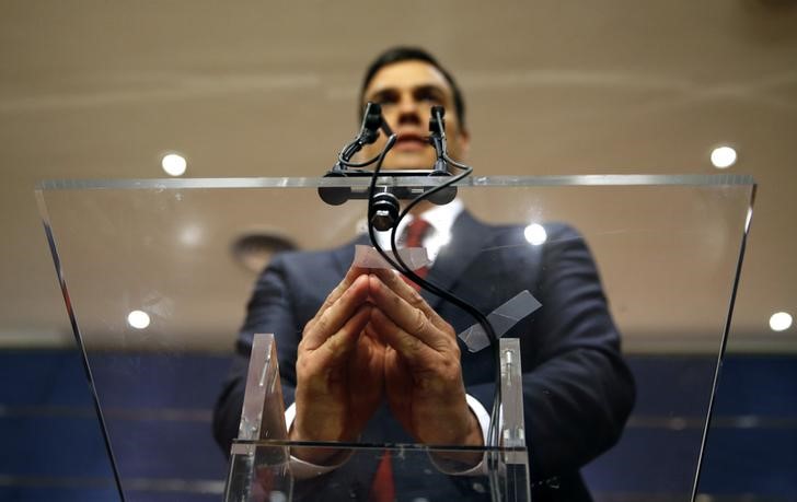 © Reuters. Pedro Sánchez ve "mimbres" para formación de un gobierno progresista 