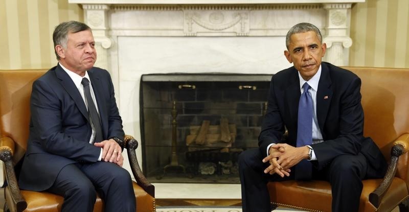 © Reuters. البيت الأبيض: أوباما وعاهل الأردن سيلتقيان في واشنطن هذا الشهر