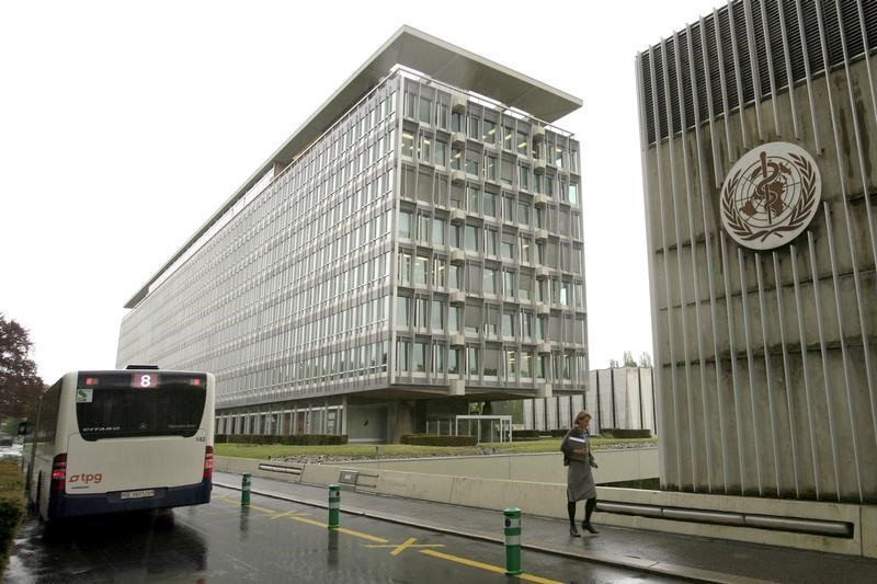 © Reuters. The World Health Organisation headquarters are pictured in Geneva