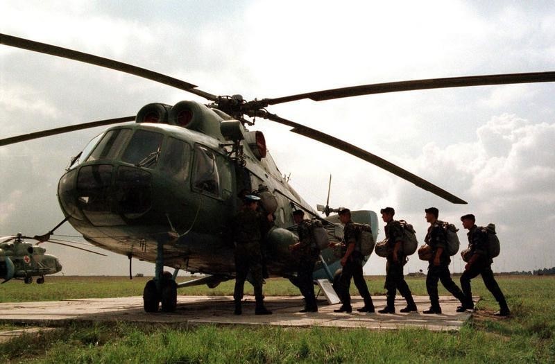 © Reuters. مقتل أربعة في تحطم هليكوبتر للجيش الروسي