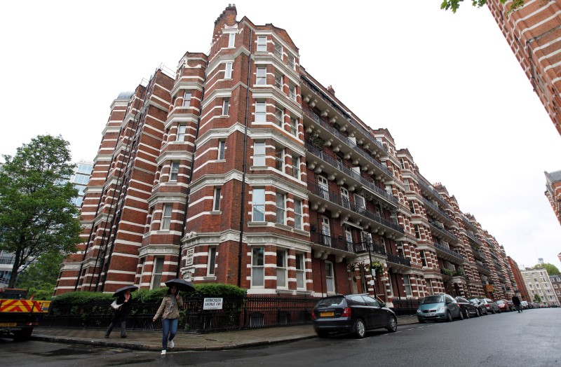 © Reuters. The London home of former J.P. Morgan banker Achilles Macris is seen in central London