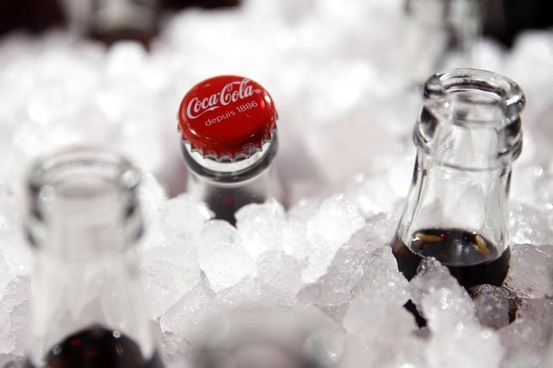 © Reuters. HAUSSE DU BÉNÉFICE TRIMESTRIEL DE COCA-COLA