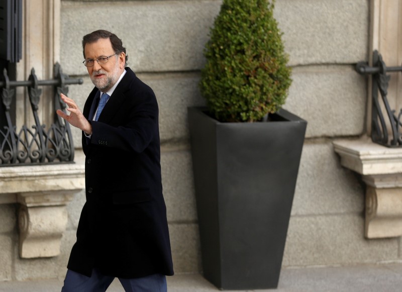 © Reuters. Rajoy reitera su opción de una gran coalición liderada por el PP