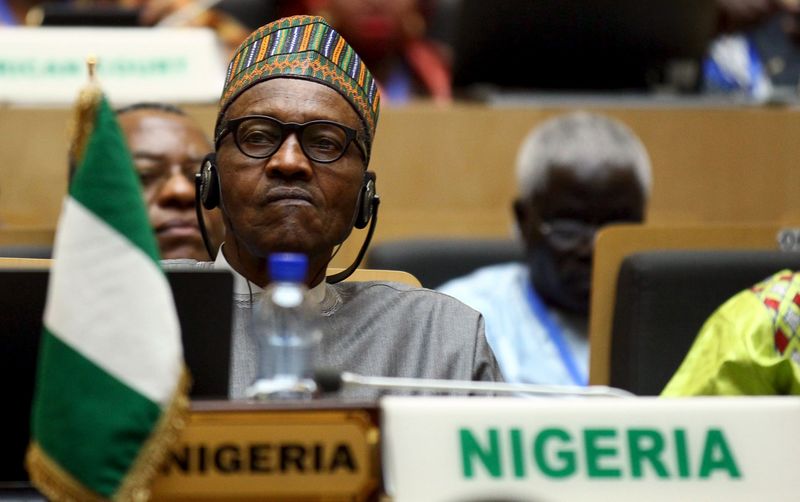 © Reuters. Nigeria's President Muhammadu Buhari attends the opening ceremony of the 26th Ordinary Session of the Assembly of the African Union at the AU headquarters in Ethiopia's capital Addis Ababa