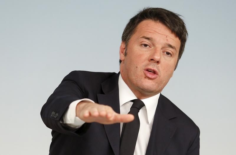 © Reuters. Il presidente del Consiglio Matteo Renzi