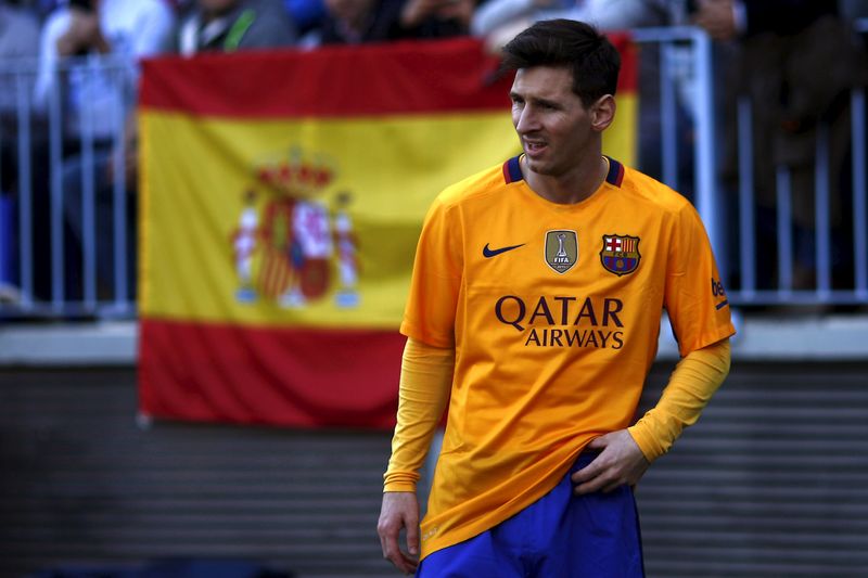 © Reuters. Messi es nombrado jugador del mes de la Liga por primera vez