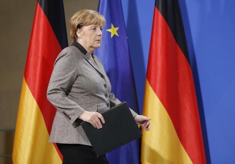 © Reuters. Il cancelliere tedesco Angela Merkel