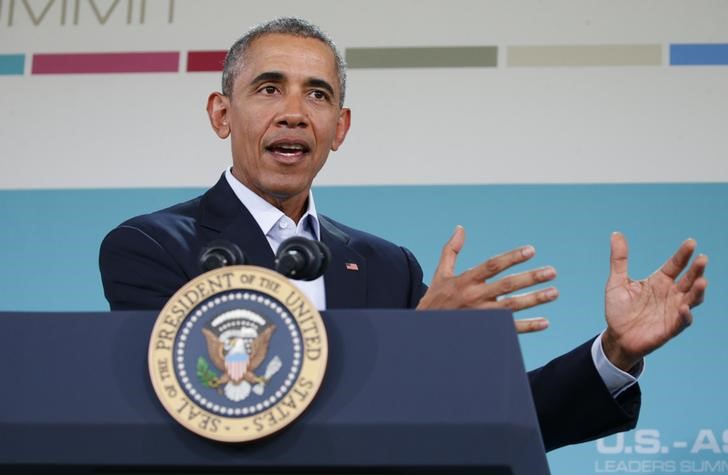 © Reuters. Presidente dos Estados Unidos, Barack Obama, discursa durante evento na Califórnia