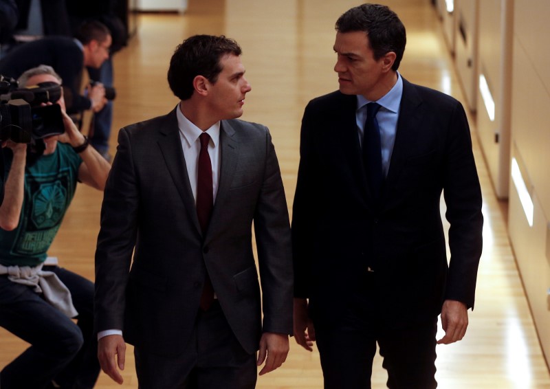 © Reuters. Las discrepancias fiscales atascan el acuerdo entre PSOE y Ciudadanos
