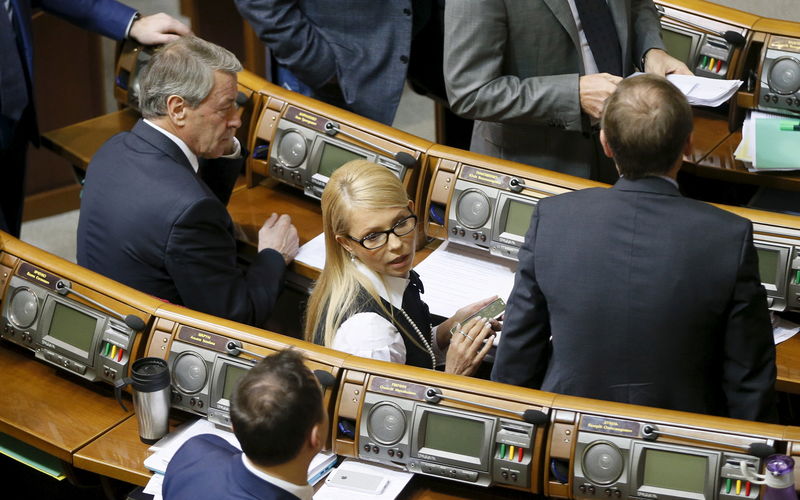 © Reuters. La coalición de gobierno de Ucrania se rompe con la salida de Tymoshenko