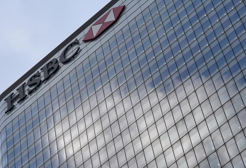 © Reuters. The HSBC headquarters is seen in the Canary Wharf financial district in east London