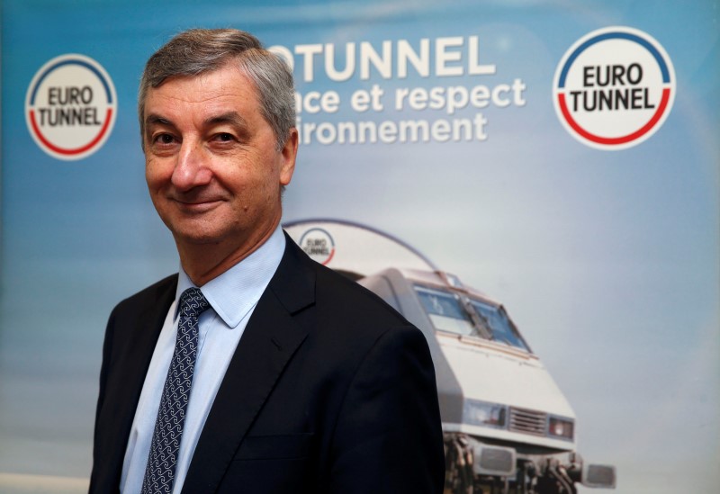 © Reuters. EUROTUNNEL REVOIT À LA BAISSE SA PRÉVISION 2016