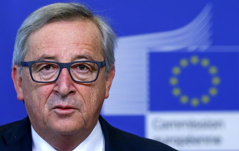 © Reuters. Il presidente della Commissione Ue Jean Claude Juncker 