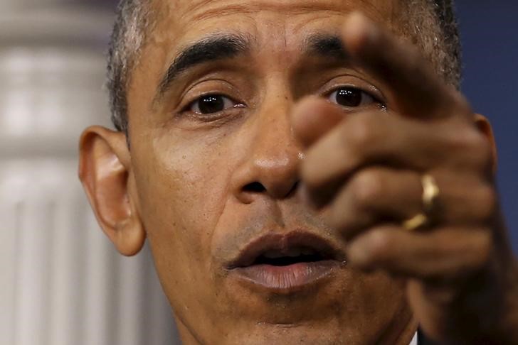 © Reuters. Presidente dos Estados Unidos, Barack Obama, durante entrevista coletiva na Casa Branca