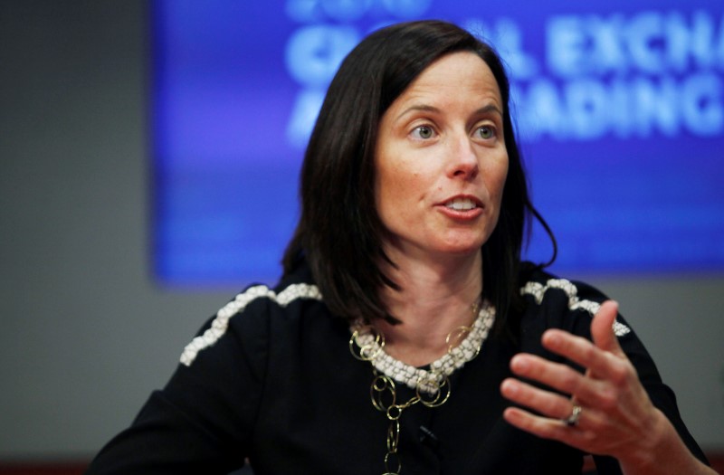 © Reuters. Friedman, CFO of the Nasdaq OMX, speaks at the Reuters Exchanges and Trading Summit in New York