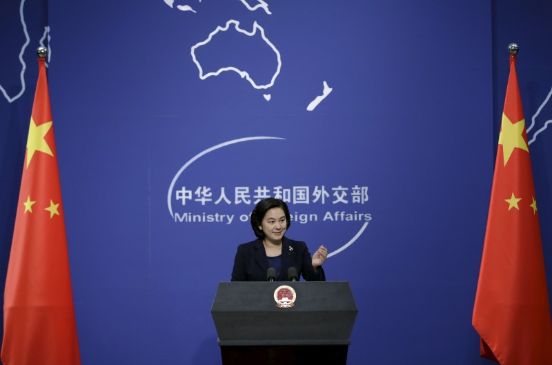 © Reuters. الصين لا تتراجع عن موقفها في بحر الصين الجنوبي قبيل زيارة مقررة لأمريكا