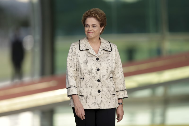 © Reuters. Presidente Dilma Rousseff no Palácio da Alvorada