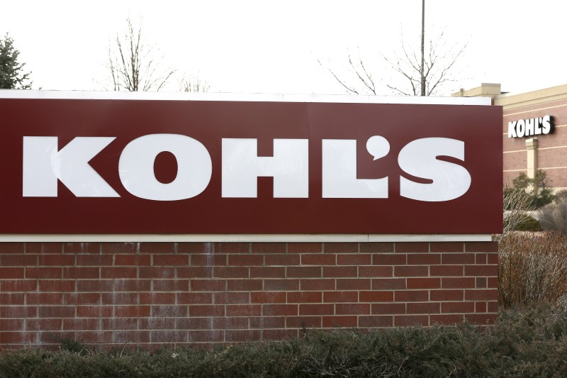 © Reuters. File photo of the  sign outside a Kohl's store in Broomfield, Colorado