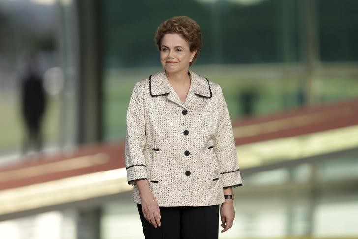 © Reuters. Presidente Dilma Rousseff no Palácio da Alvorada, em Brasília