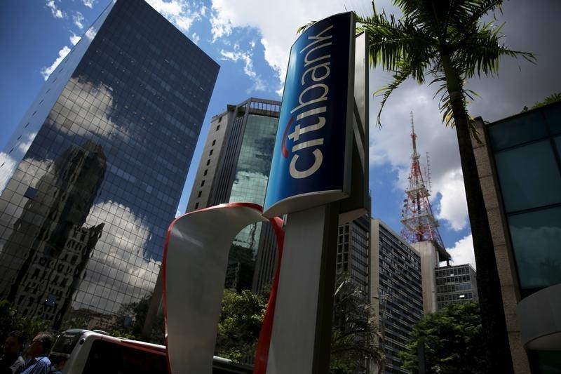 © Reuters. The building of a Citibank branch is seen at Paulista Avenue in Sao Paulo's financial center